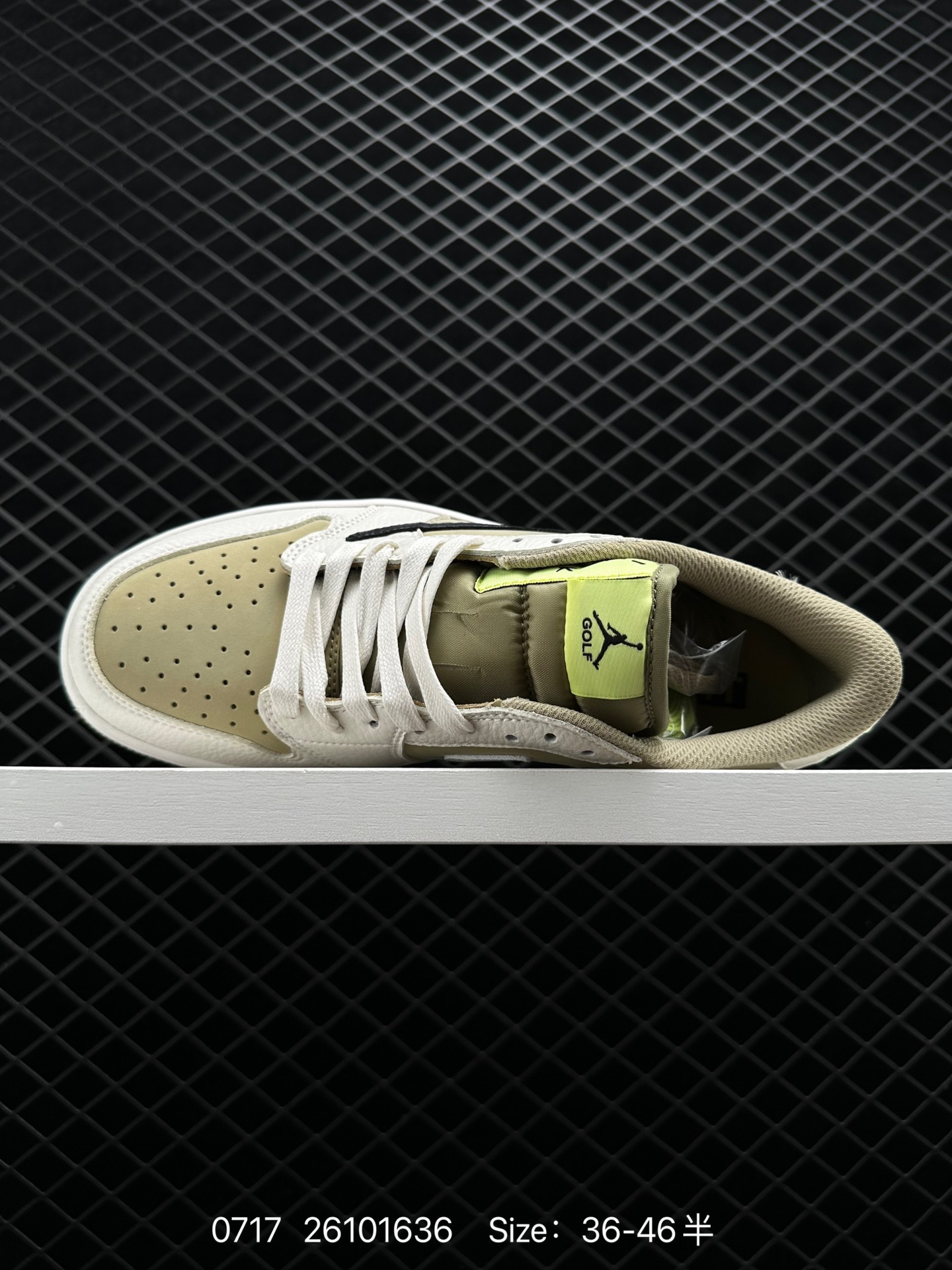 Travis Scott x Nike Air Jordan 1 Low Golf SP”Neutral Oliv“AJ1